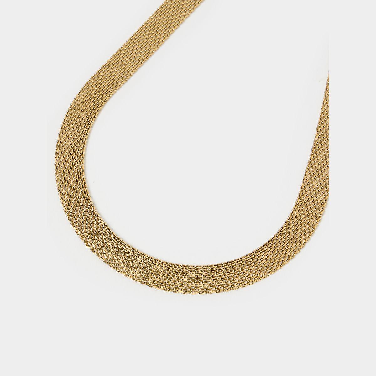 Styli Wide Flat Chain Necklace-women-watchesandjewellery-jewellery-necklacesandpendants-image-3