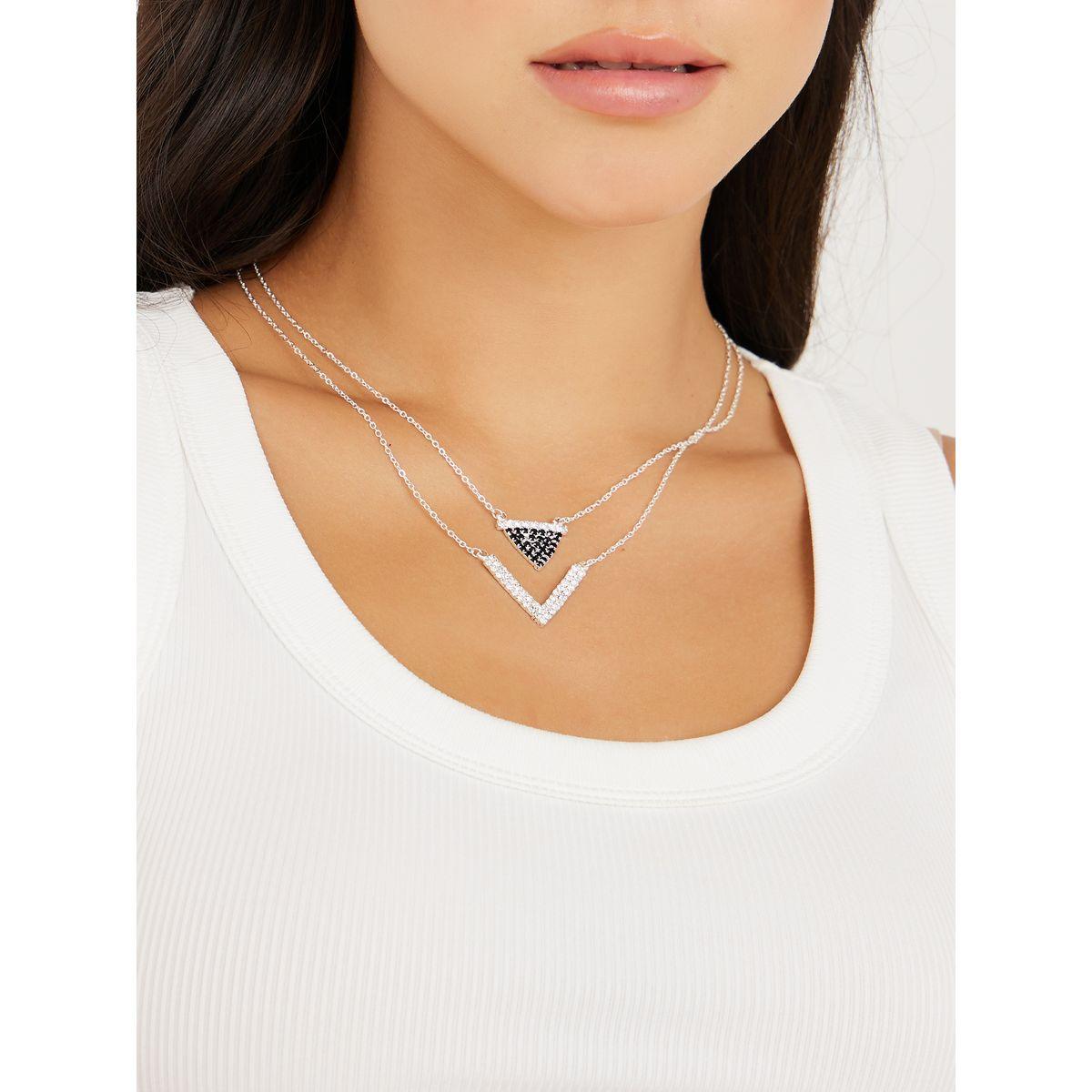 Styli V Rhinestone Pendant Necklace-women-watchesandjewellery-jewellery-necklacesandpendants-image-1