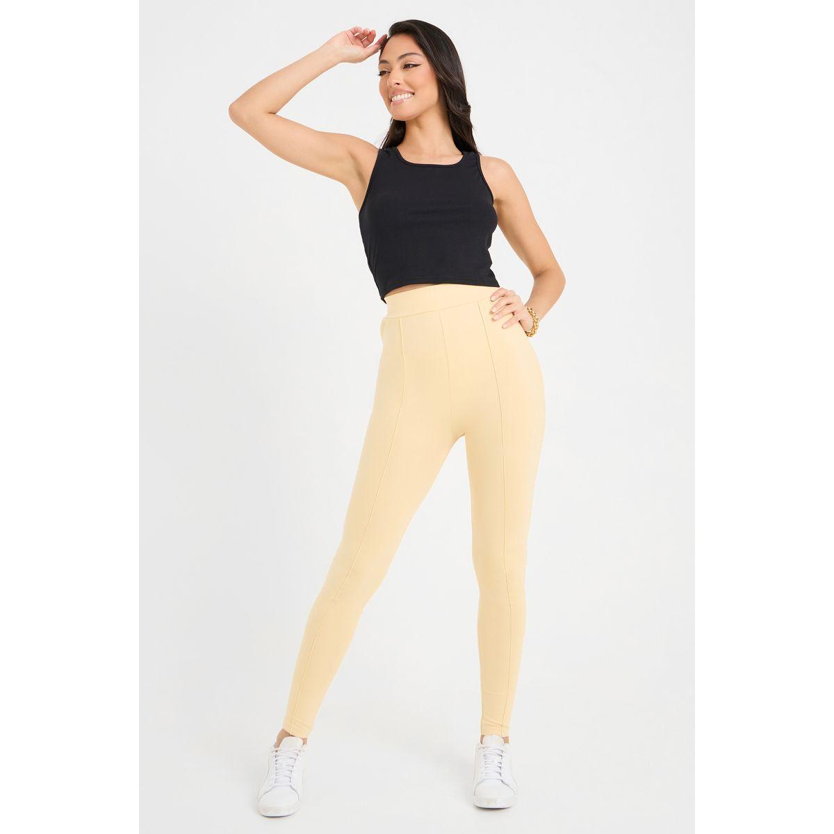 Styli Elastic Waistband Seam Detail Leggings-women-clothing-bottoms-leggings-image-2