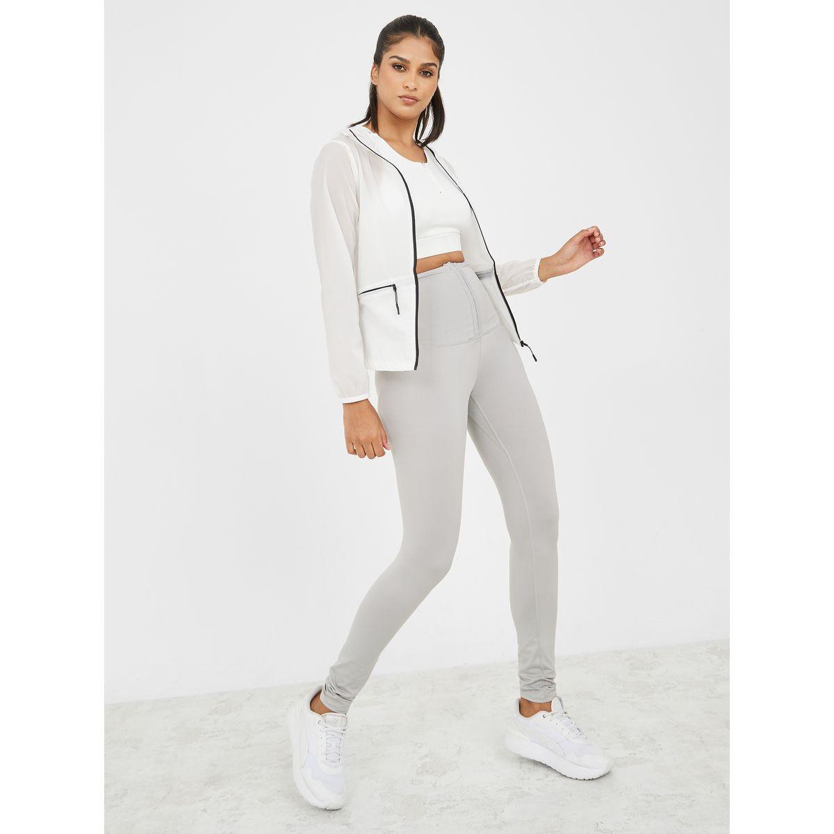 Styli Active Mesh Insert Hooded Active Jacket with Contrast Zip-women-clothing-sportswearandactivewear-coatsandjackets-jackets-image-2