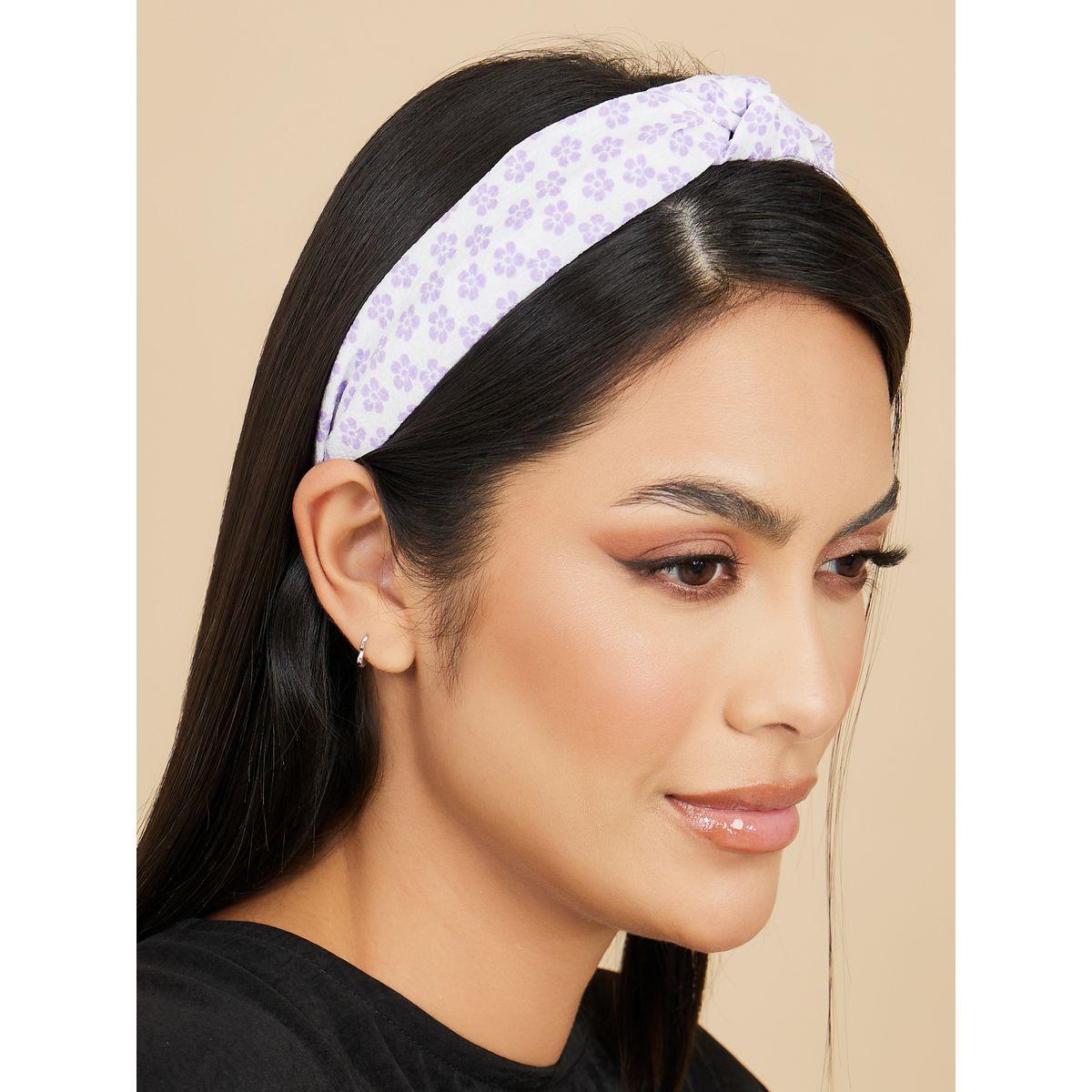 Styli Set of 2 - Floral Textured Headband-women-hairaccessories-bands-image-2