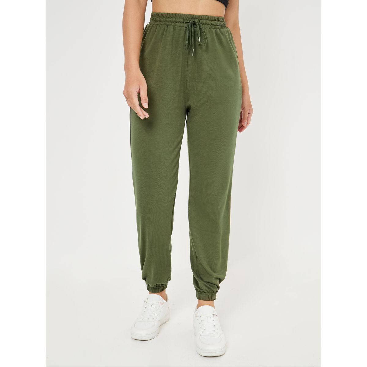Styli Solid Regular Fit Jogger with Drawstring-women-clothing-bottoms-joggers-image-2
