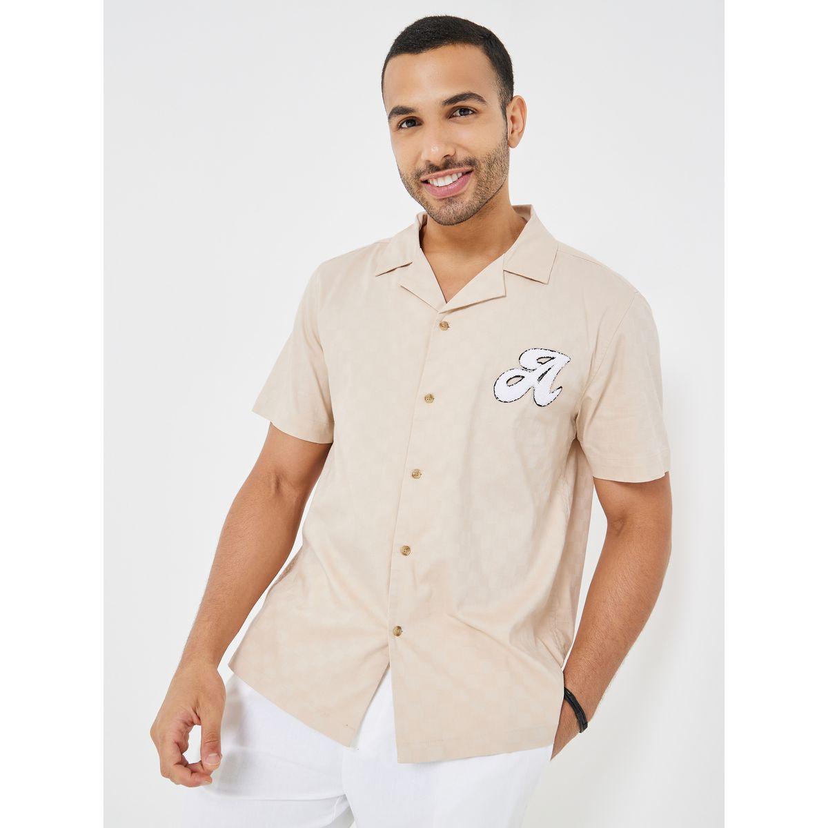 بلوزة جاكار بقصة مريحة-men-clothing-shirts-image-1
