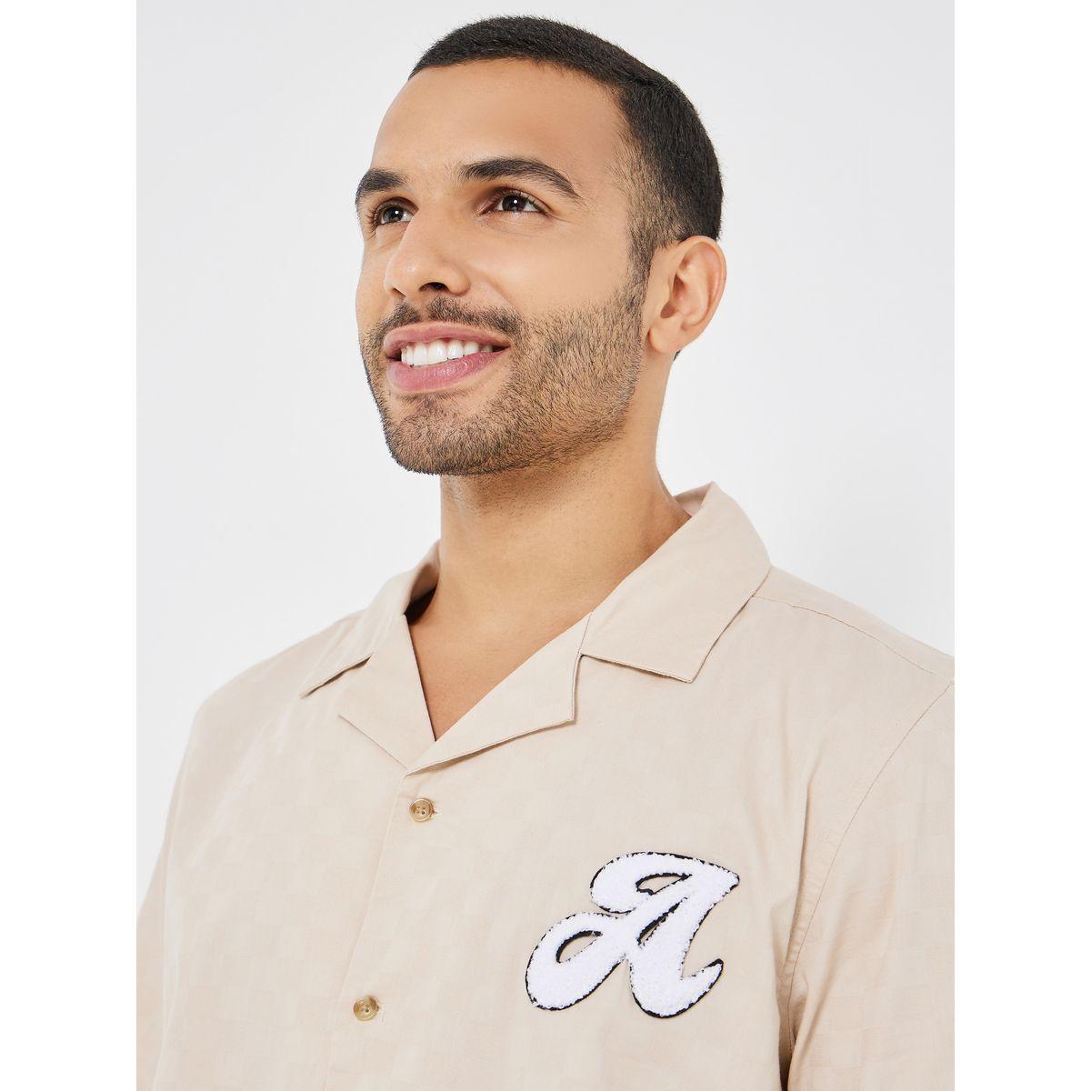 بلوزة جاكار بقصة مريحة-men-clothing-shirts-image-3