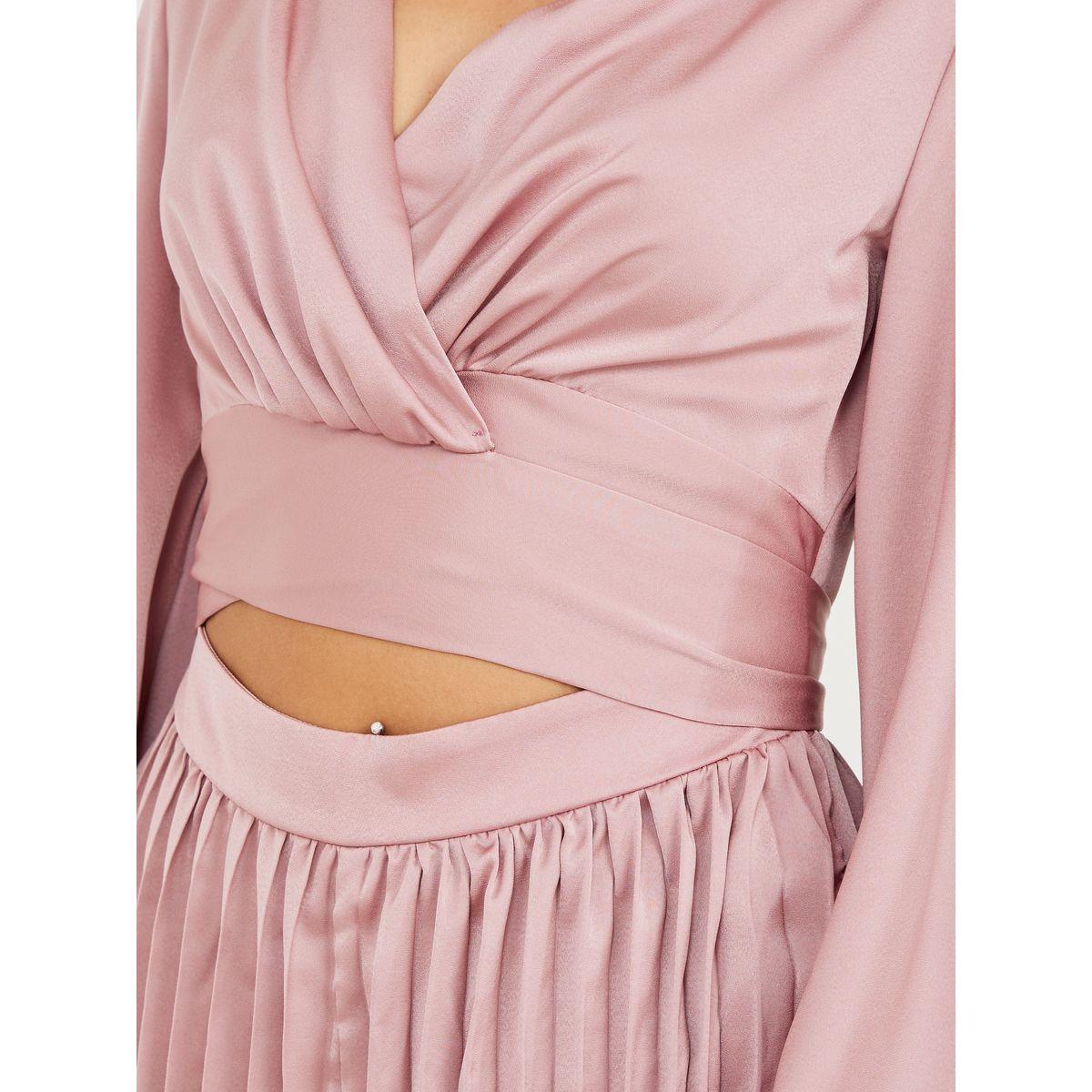 Styli Satin Pleated Wide Leg Jumpsuit with Cut Out Detail-women-clothing-jumpsuits-image-3