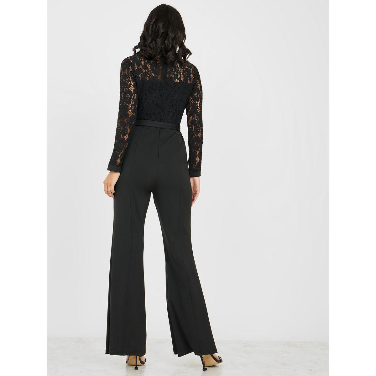 جمبسوت واسع الأرجل مزين بدانتيل-women-clothing-jumpsuits-image-4