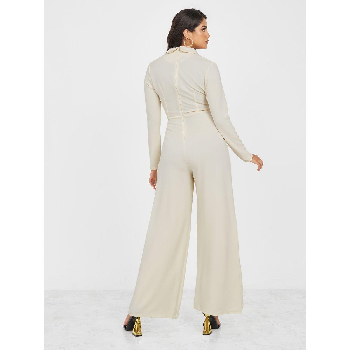 Styli Textured Knit Wrap Front Wide Leg Jumpsuit-women-clothing-jumpsuits-image-4