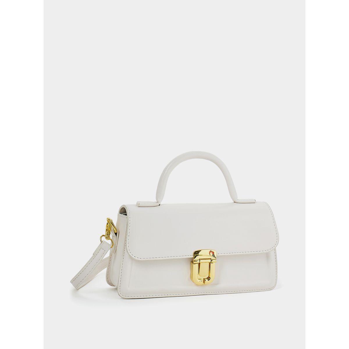 Styli Smooth Front Flap Handbag-women-bagsandwallets-handbags-image-1