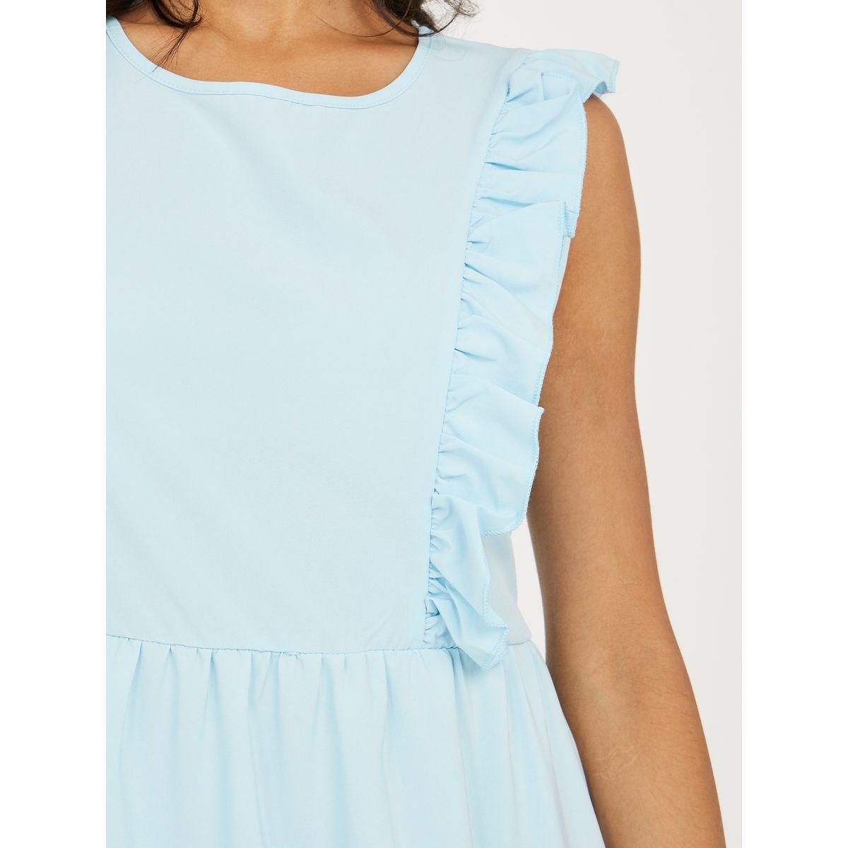 Styli Sleeveless Frill Edge Detail A-Line Midi Dress-women-clothing-dresses-image-3