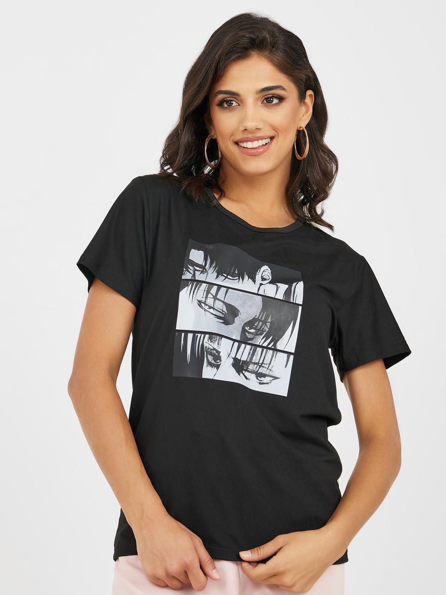 Styli Regular Fit Graphic Print T-shirt-women-clothing-tshirts-image-3