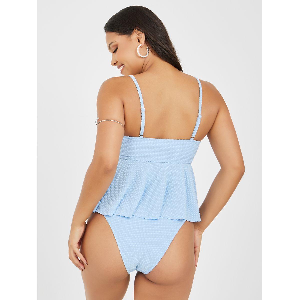 Styli Textured Peplum Tankini & Bikini Brief Set-women-clothing-swimandbeach-swim-swimsuits-image-3