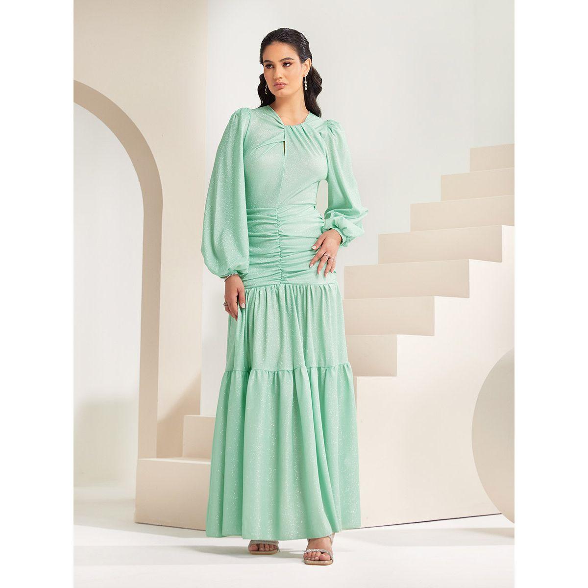 فستان طويل مزين بكسرات-women-clothing-dresses-image-1