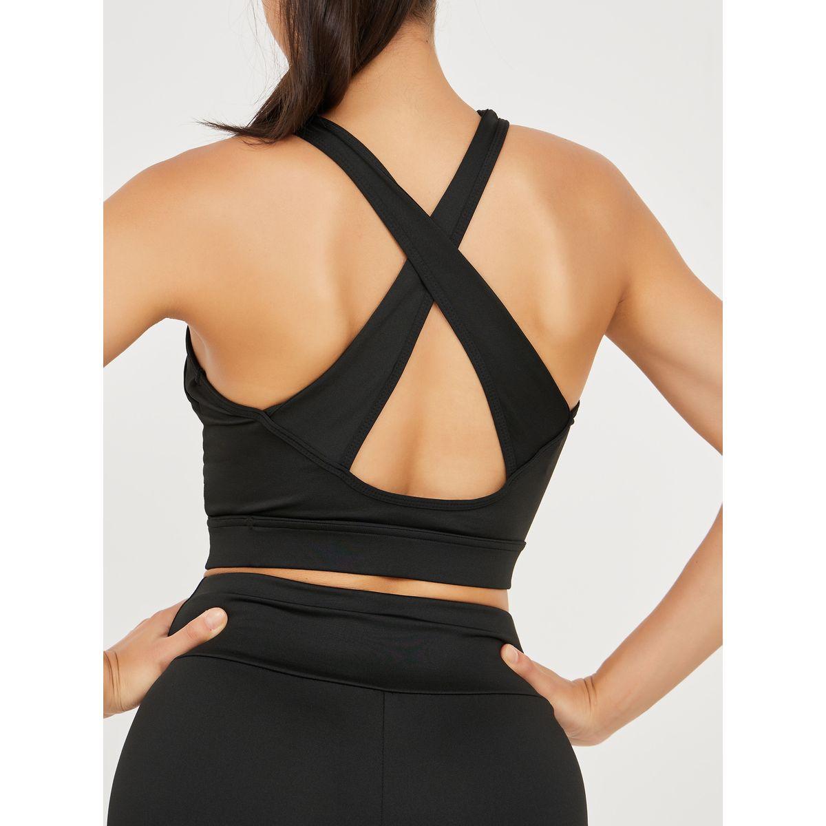 Styli Active Patch Detail Longline Sports Bra & Front Split Flared Leggings Active Set-women-clothing-sportswearandactivewear-trackpantsandtracksuits-image-8