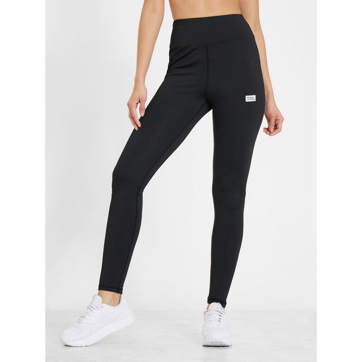 Styli Active Mindset is Everything Slogan Patch Active Leggings-women-clothing-sportswearandactivewear-bottoms-image-1