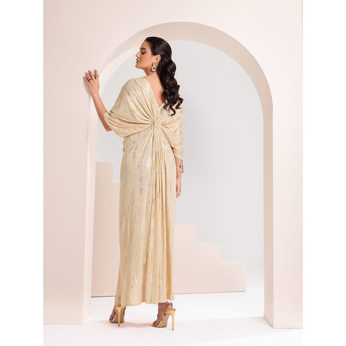 فستان طويل بليسيه مزين بحجر الراين-women-clothing-dresses-image-4