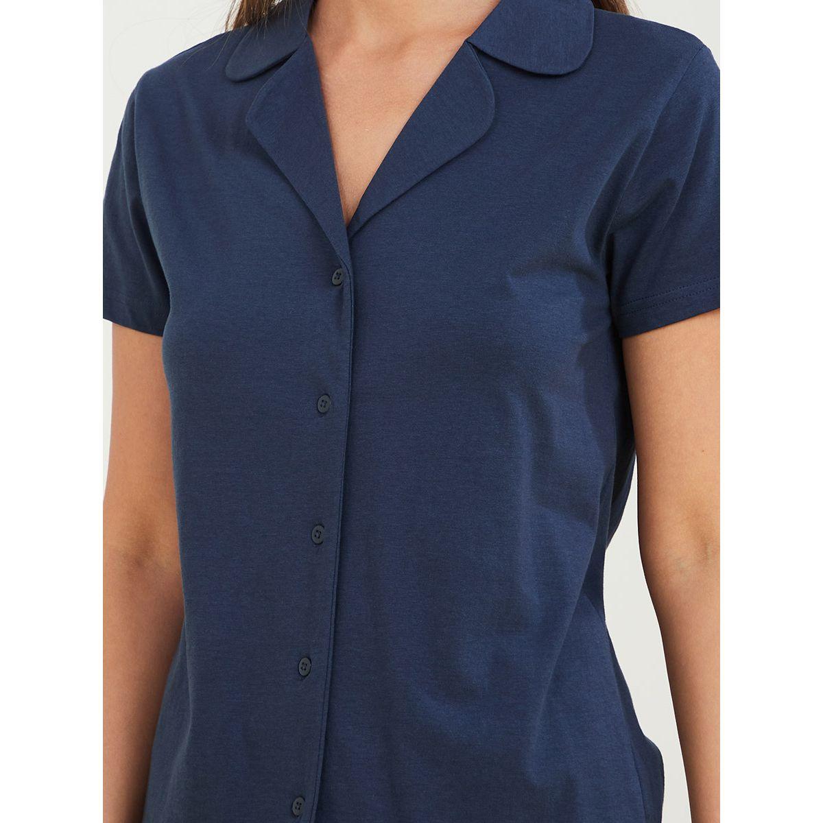 Styli Unwind Cotton Jersey Short Sleeve Shirt and Pyjama Set-women-clothing-nightwear-pyjamas-longsets-image-3