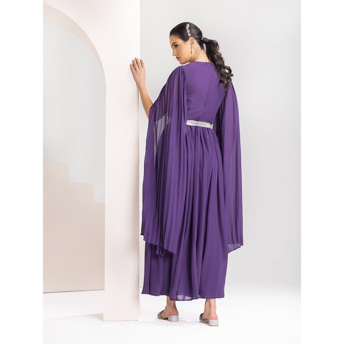 فستان طويل مزين بكسرات-women-clothing-dresses-image-4