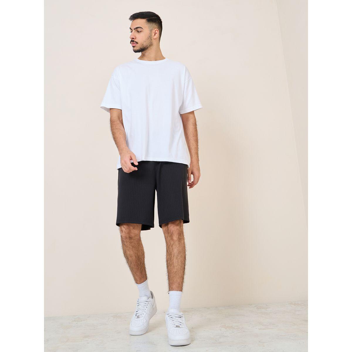 شورت محبوك باربطة خصر-men-clothing-bottoms-shorts-image-2