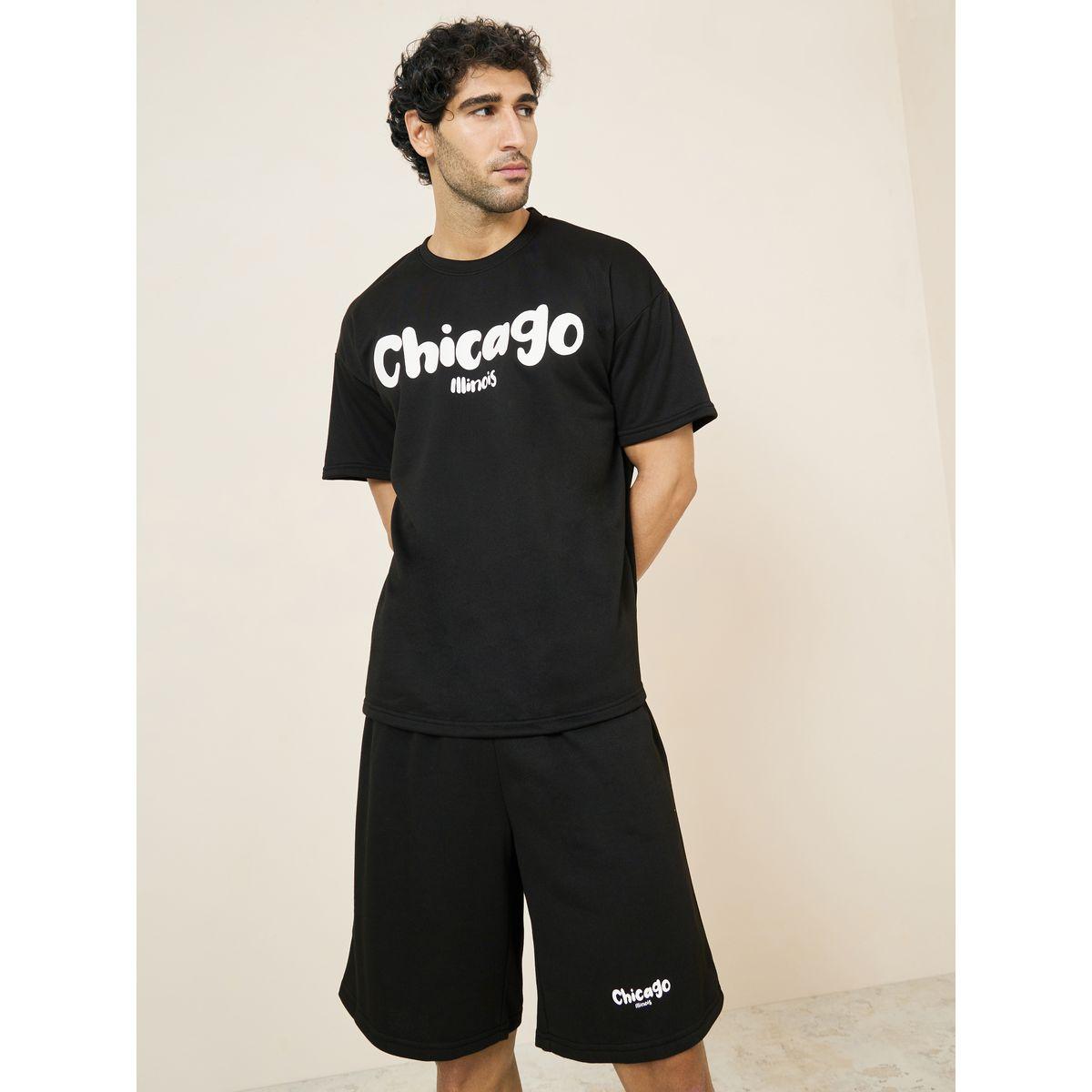 Styli Limited City Print Oversized Terry T-Shirt & Shorts Co-Ord Set-men-clothing-coordsets-image-3