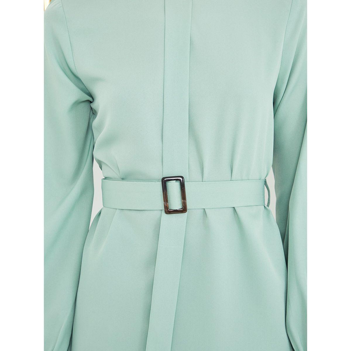 Styli Solid Belt Detail Long Sleeve Top and Trouser Set-women-clothing-coordsets-image-3