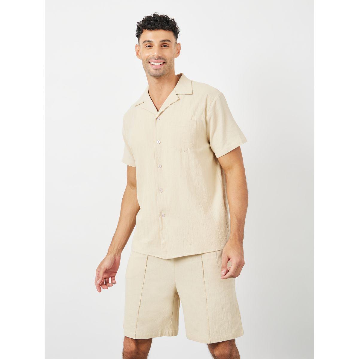طقم منسق من ( شورت + قميص )-men-clothing-coordsets-image-2