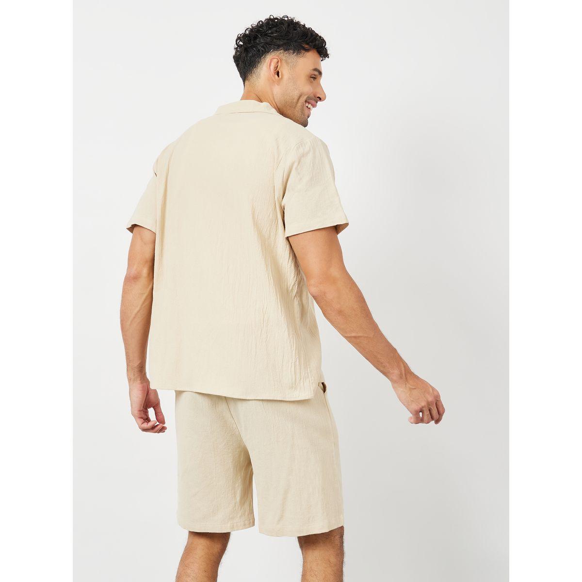 طقم منسق من ( شورت + قميص )-men-clothing-coordsets-image-6