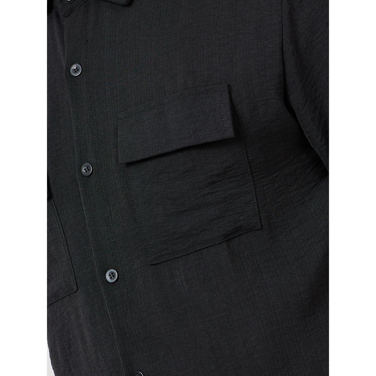 Styli Flap Pocket Woven Shirt & Shorts Co-Ords-men-clothing-coordsets-image-4