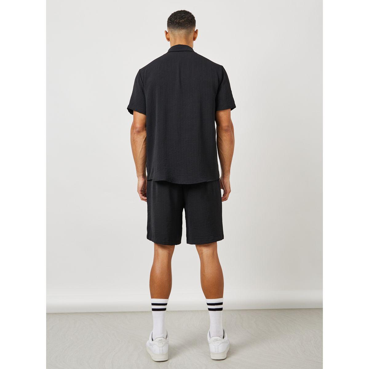 Styli Flap Pocket Woven Shirt & Shorts Co-Ords-men-clothing-coordsets-image-5