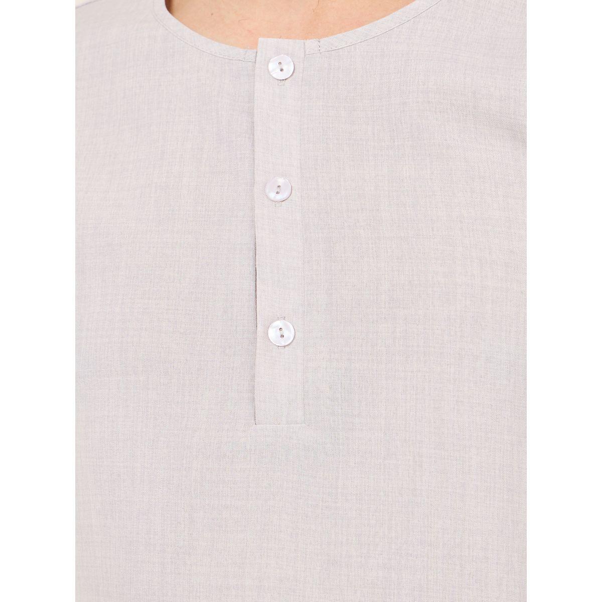 Styli Cross Dyed Woven Regular Fit Shirt With Half Button Placket-men-clothing-shirts-image-3