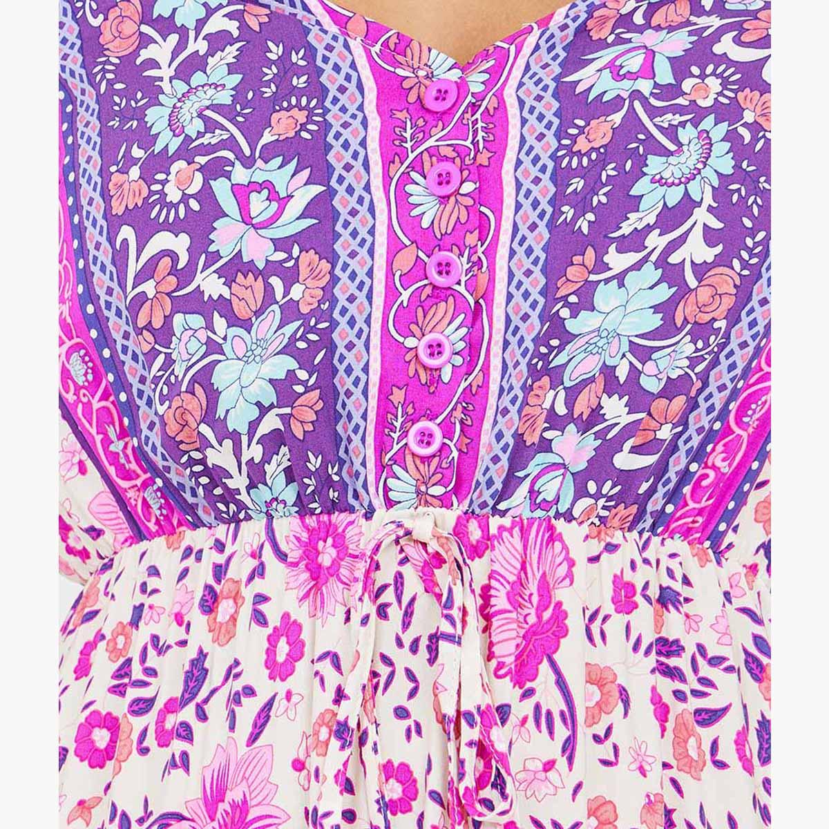 فستان ميدي مطبع بطبعة بوهيمية-women-clothing-dresses-image-3