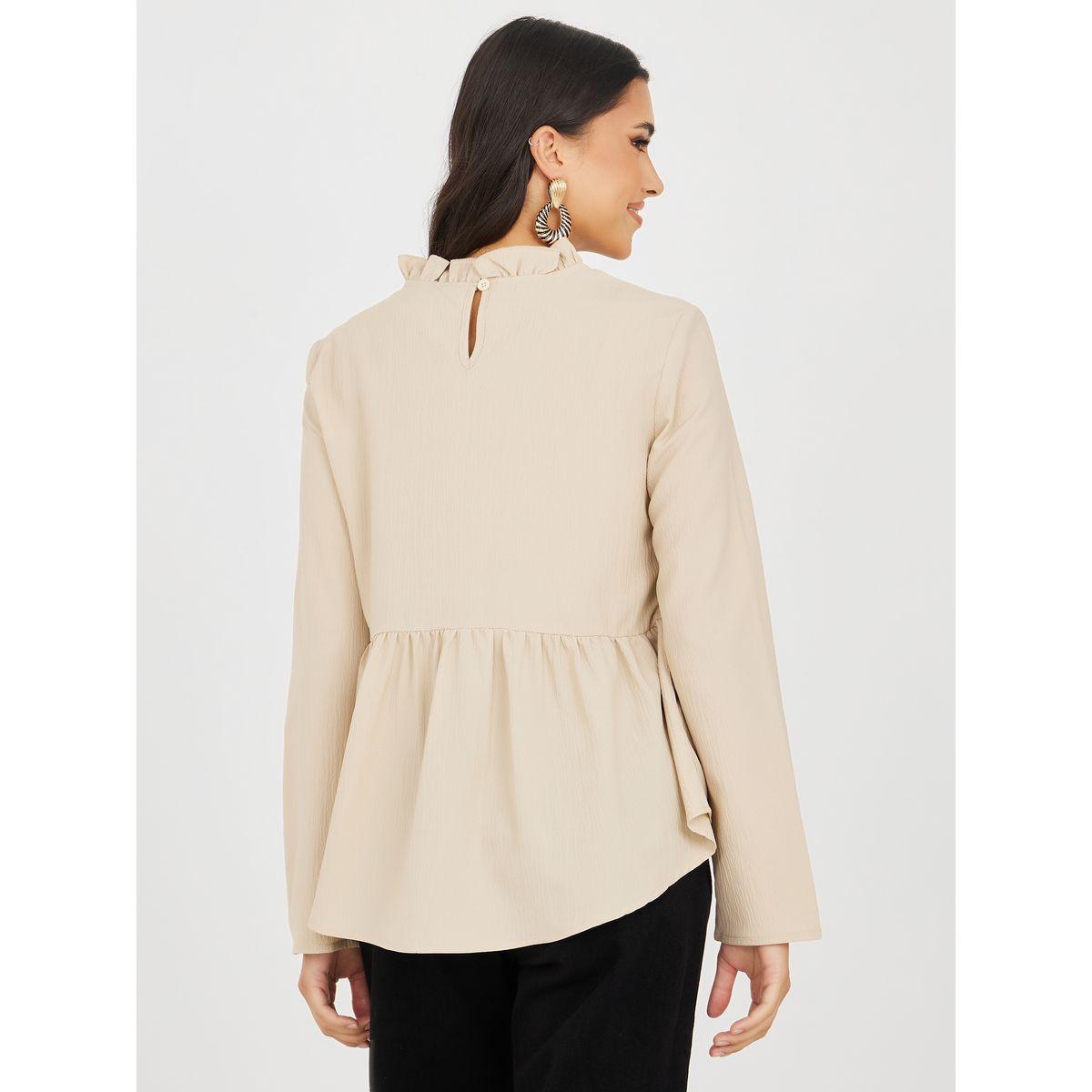 Styli Frill High Neck Peplum Blouse-women-clothing-shirtsandblouses-blouses-image-4