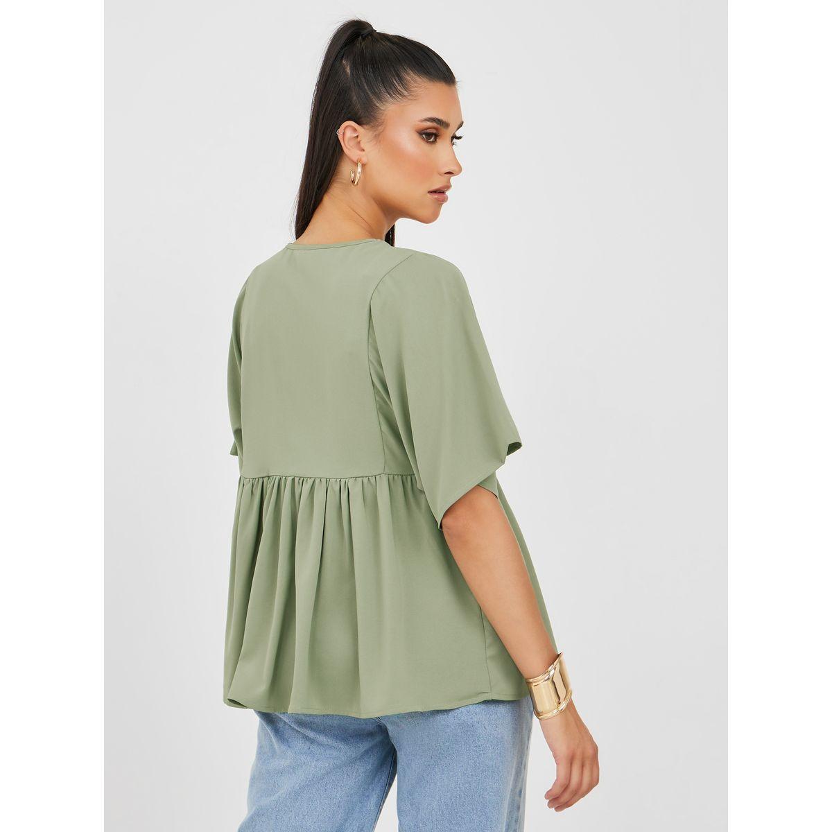 بلوزة بيبلوم بقصة عادية-women-clothing-shirtsandblouses-blouses-image-4