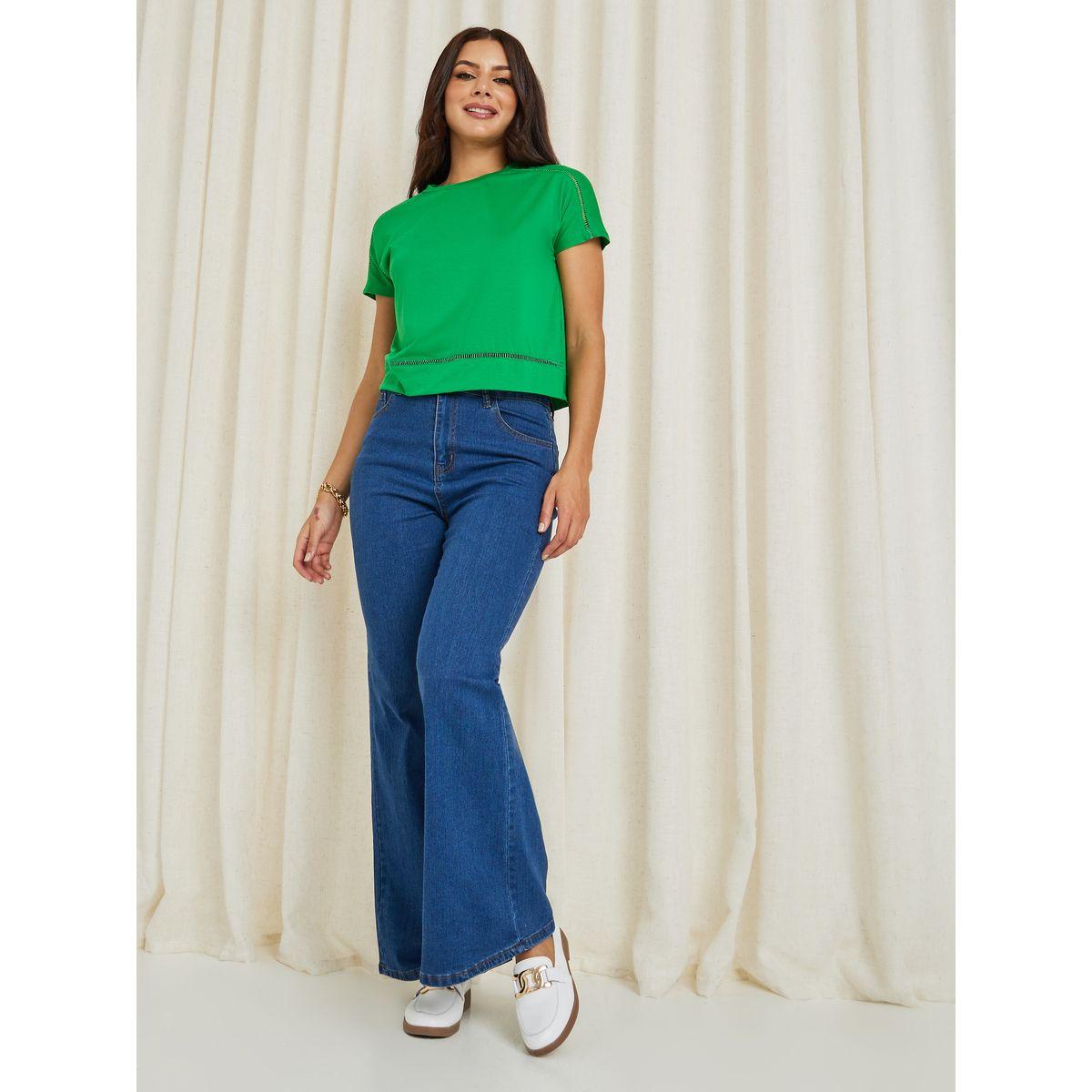 Styli Regular Fit Ladder Cut-Out Detail T-Shirt-women-clothing-tshirts-image-2