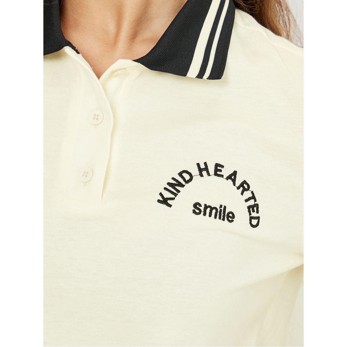 Styli Regular Fit Embroidered Detail Polo T-Shirt-women-clothing-tshirts-image-3