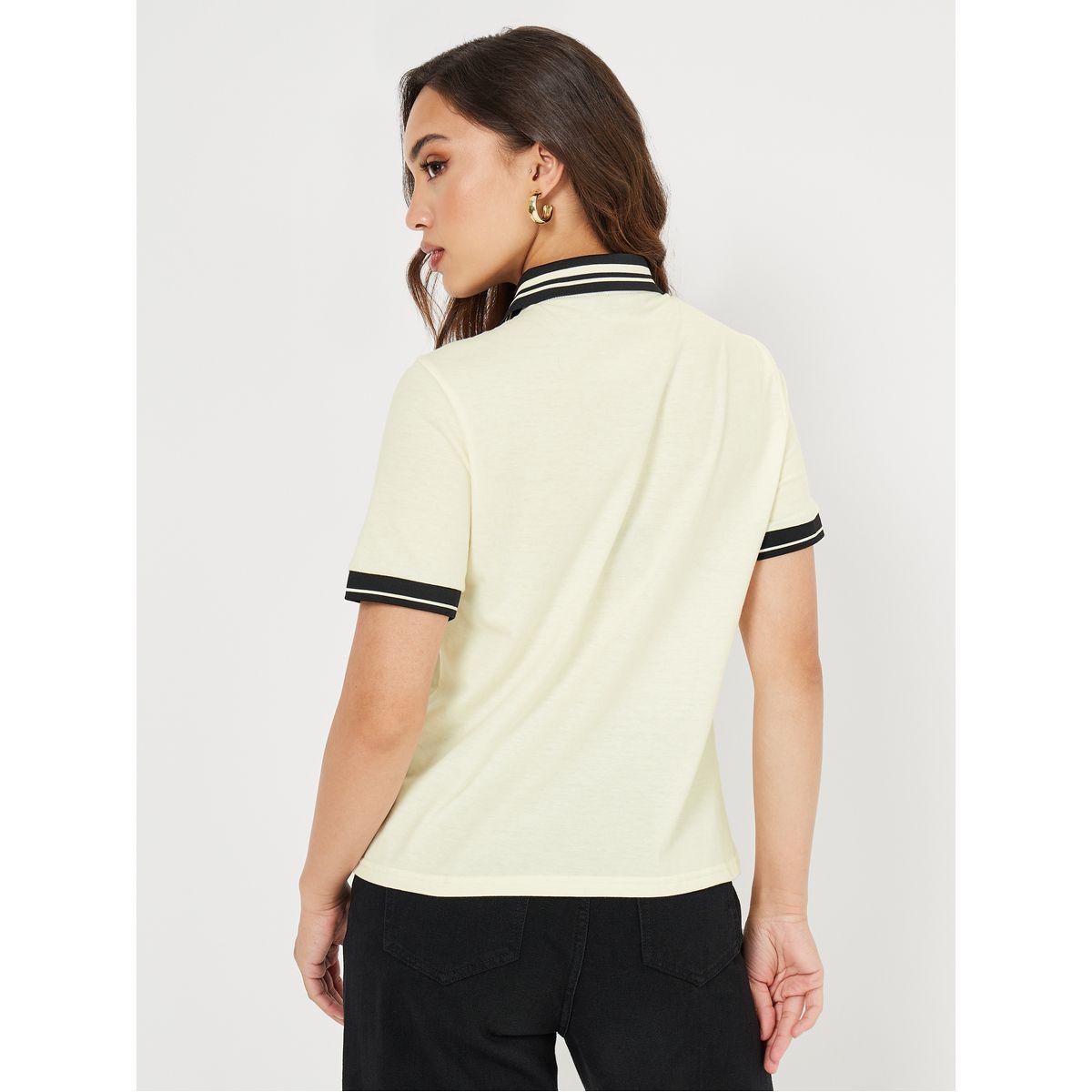Styli Regular Fit Embroidered Detail Polo T-Shirt-women-clothing-tshirts-image-5