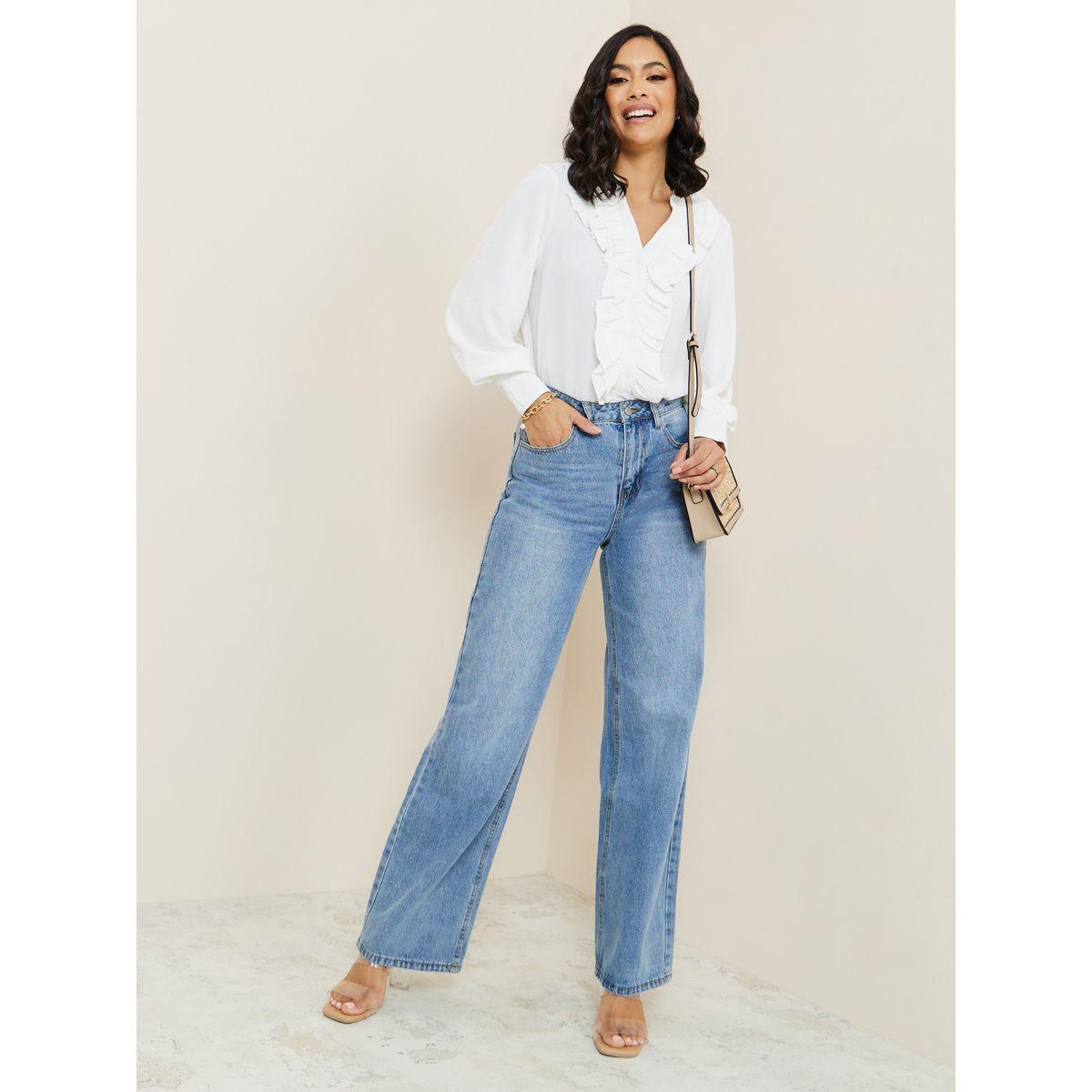 بلوزة بقصة عادية واكمام طويلة-women-clothing-shirtsandblouses-blouses-image-2