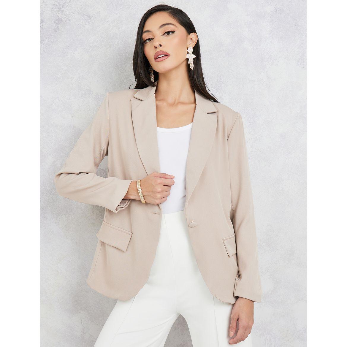 Styli Regular Fit Single Breasted Regular Length Blazer-women-clothing-coatsandjackets-blazers-image-1