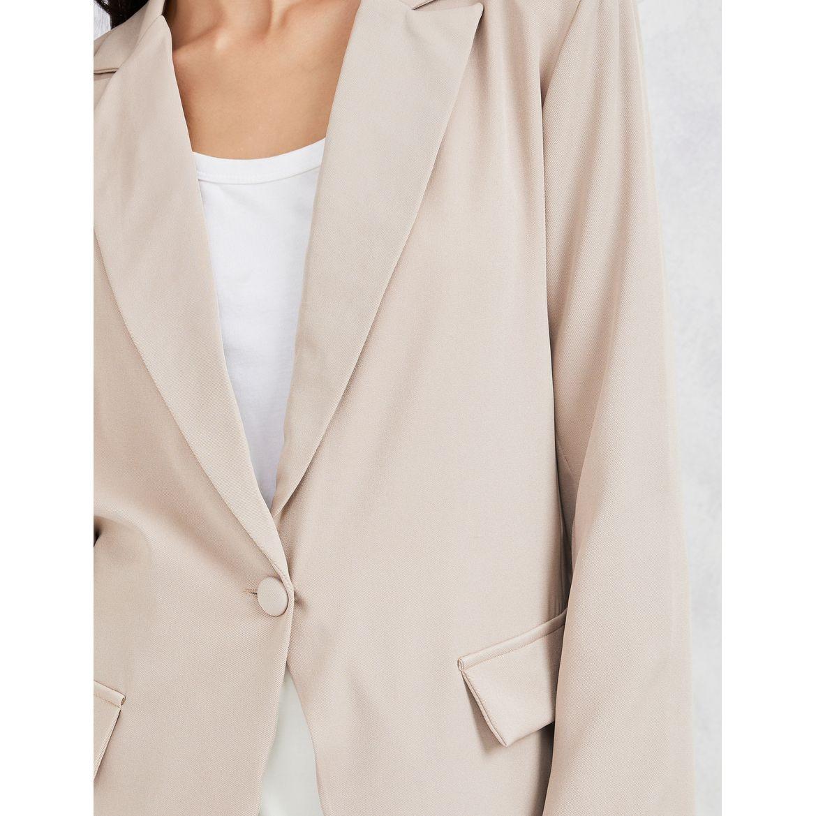Styli Regular Fit Single Breasted Regular Length Blazer-women-clothing-coatsandjackets-blazers-image-4