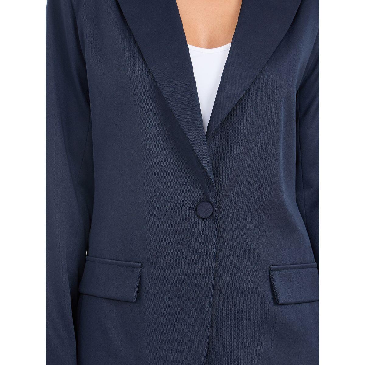 Styli Solid Single Breasted Regular Fit Blazer-women-clothing-coatsandjackets-blazers-image-4