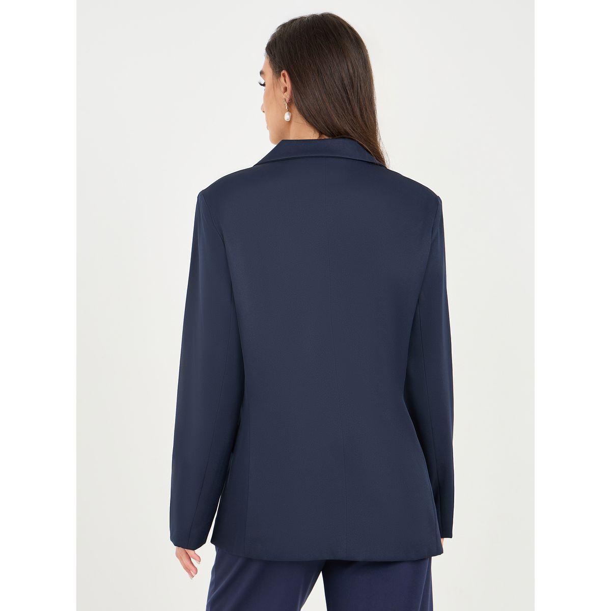 Styli Solid Single Breasted Regular Fit Blazer-women-clothing-coatsandjackets-blazers-image-5