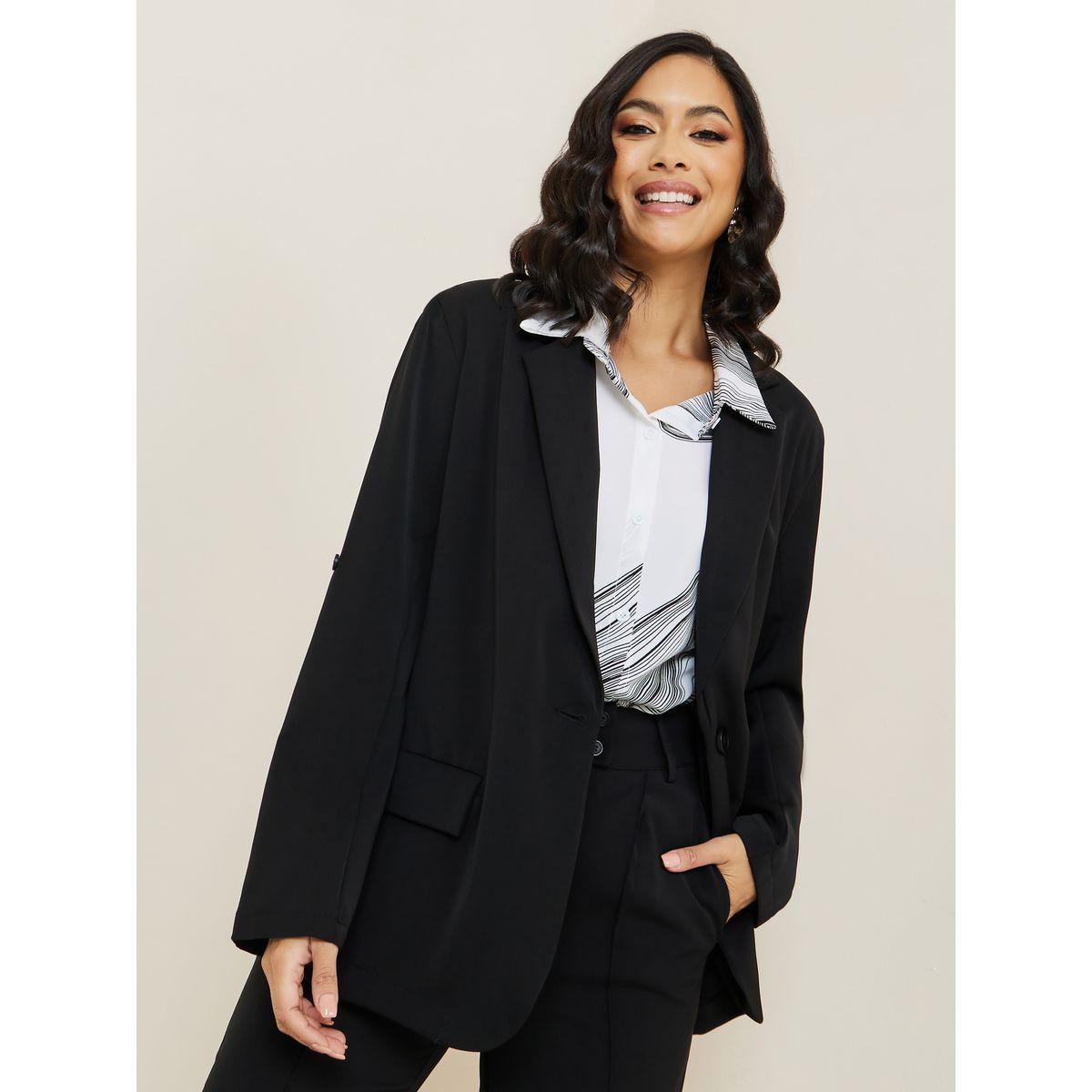 Styli Regular Fit Roll-Up Sleeve Flap Detail Blazer-women-clothing-coatsandjackets-blazers-image-3