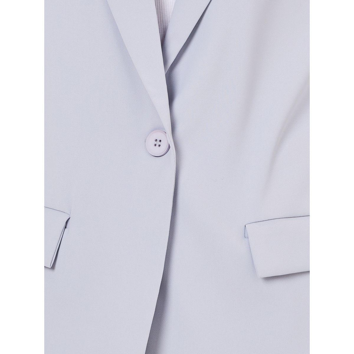 Styli Regular Fit Roll-Up Sleeves Blazer with Flap Detail-women-clothing-coatsandjackets-blazers-image-3