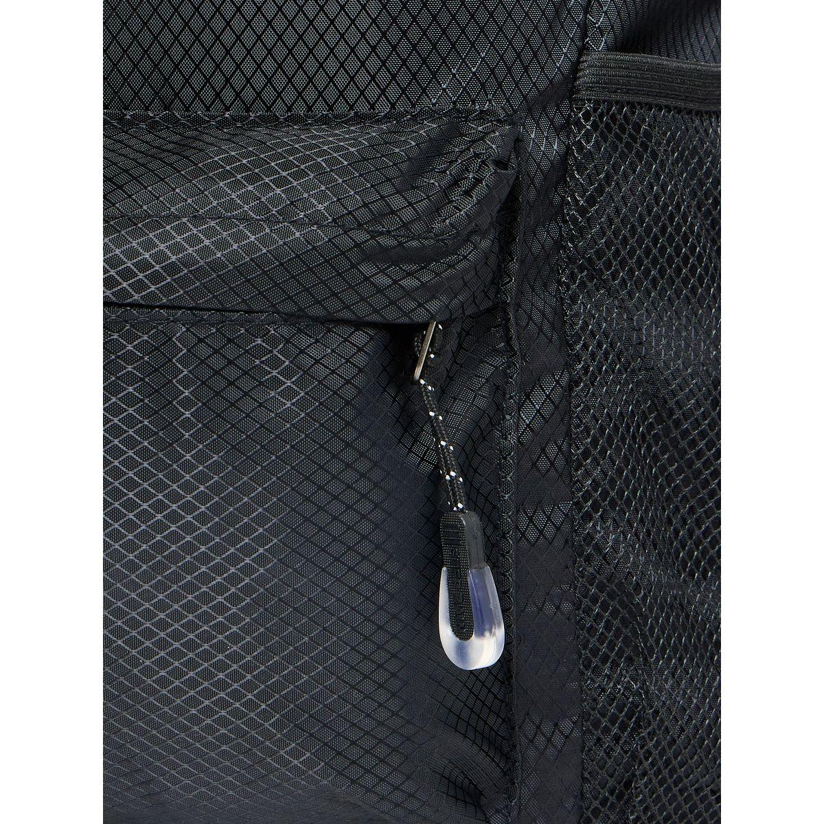 Styli Textured Mesh Detail Backpack with Drawcord Closure-women-bagsandwallets-backpacks-image-2