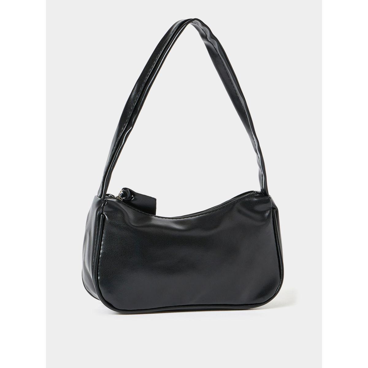 Styli Plain Smooth Bag with Zip Closure-women-bagsandwallets-handbags-image-1