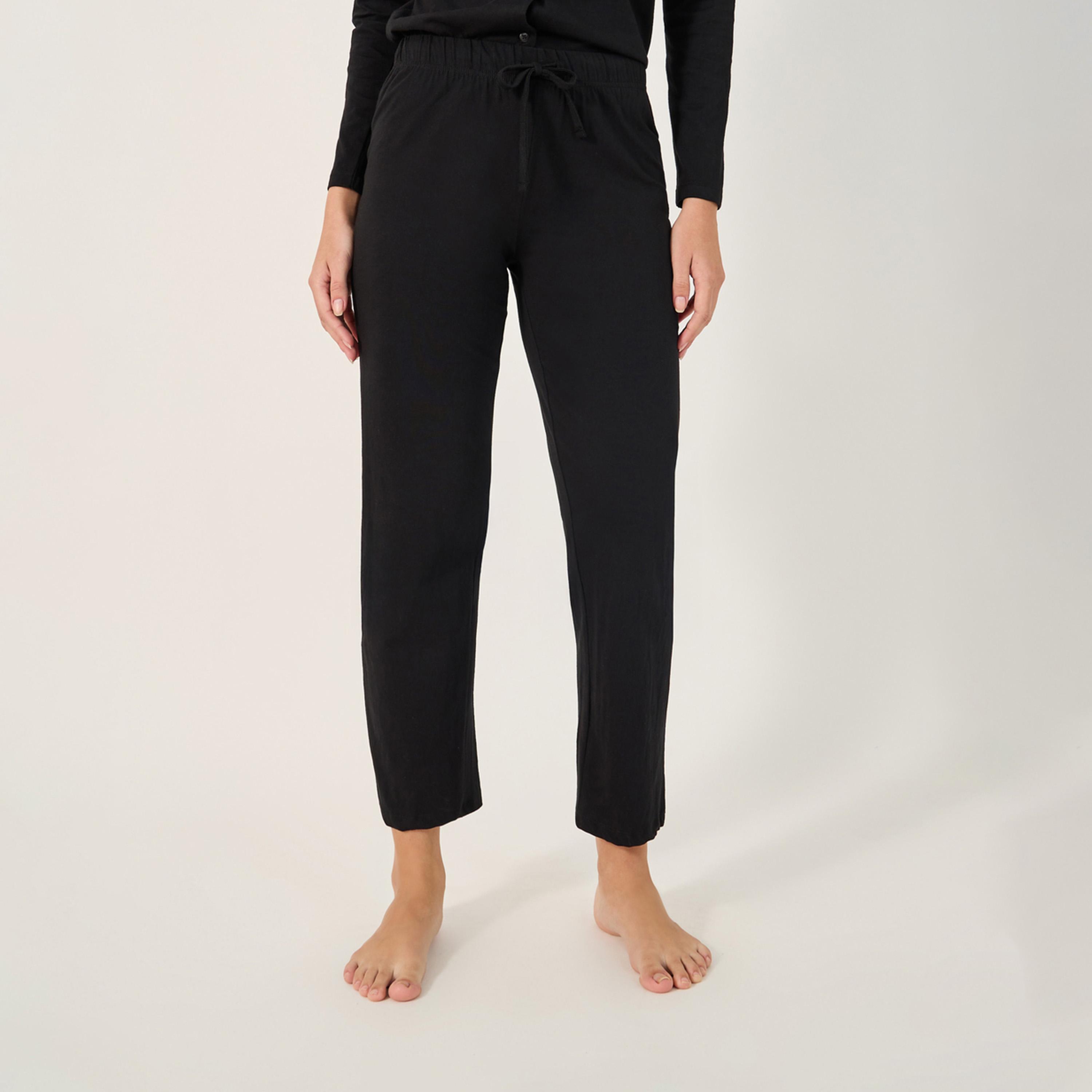 Styli Unwind Cotton Jersey Long Sleeve Button Thru Shirt And Pj Set-women-clothing-nightwear-pyjamas-longsets-image-6