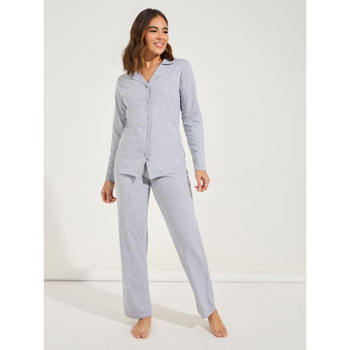 Styli Unwind Cotton Jersey Long Sleeves Shirt & Pyjama Set-women-clothing-nightwear-pyjamas-longsets-image-1