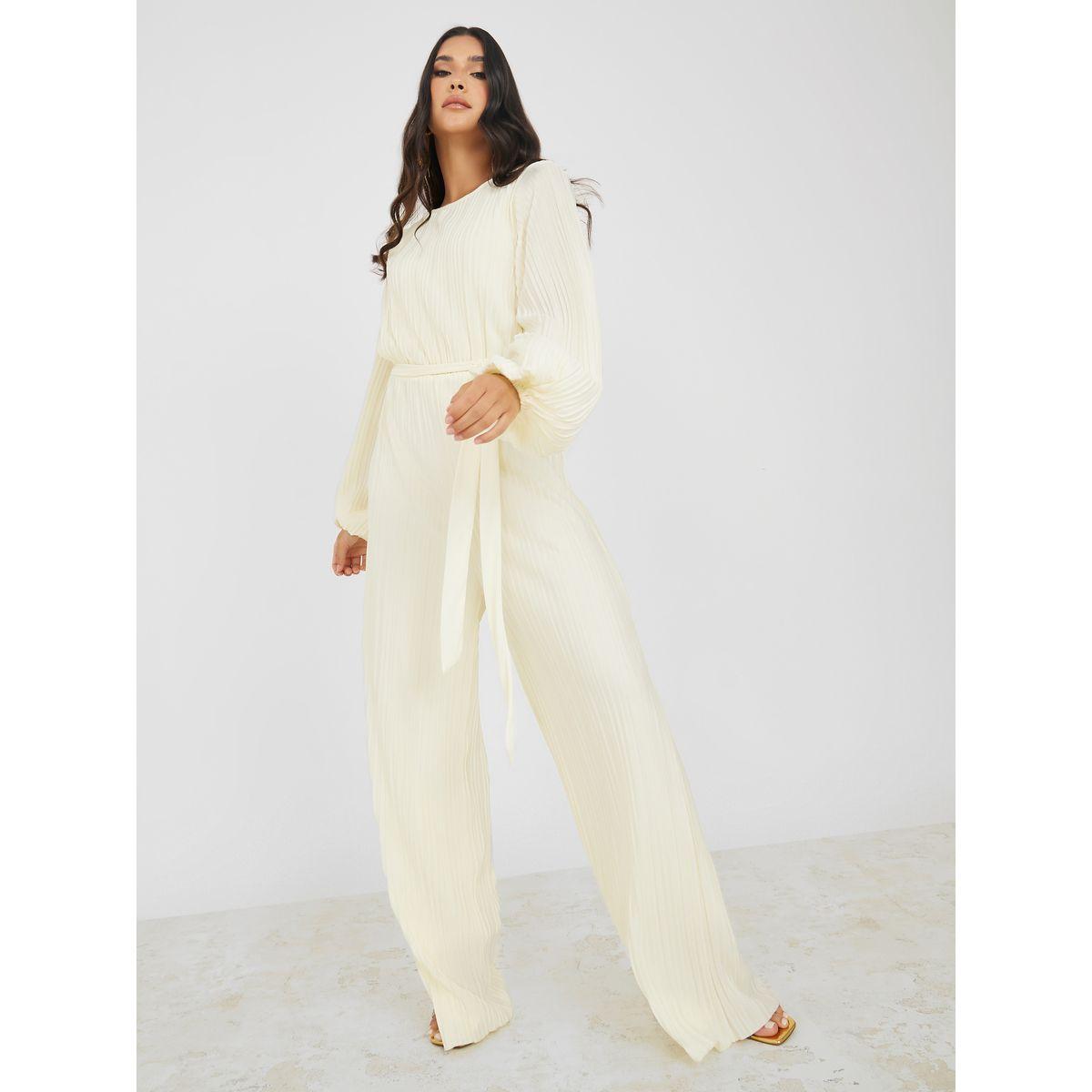 Styli Wide Leg Plisse Jumpsuit with Tie Belt-women-clothing-jumpsuits-image-3