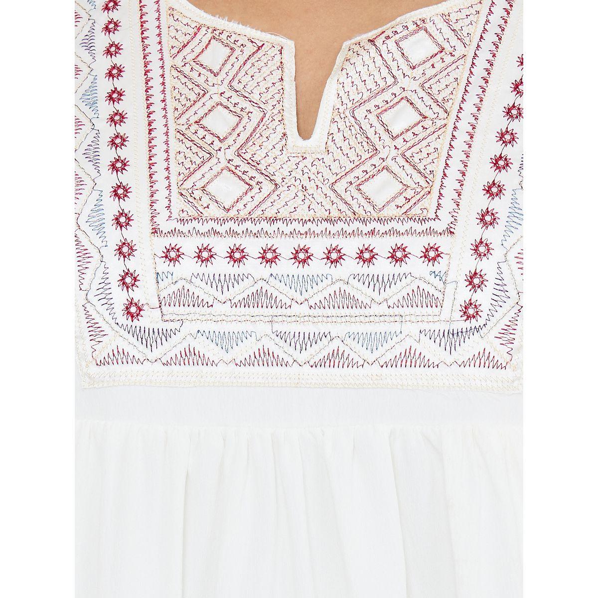 Styli Embroidered Panel Flute Sleeve A-Line Maxi Dress-women-clothing-dresses-image-3