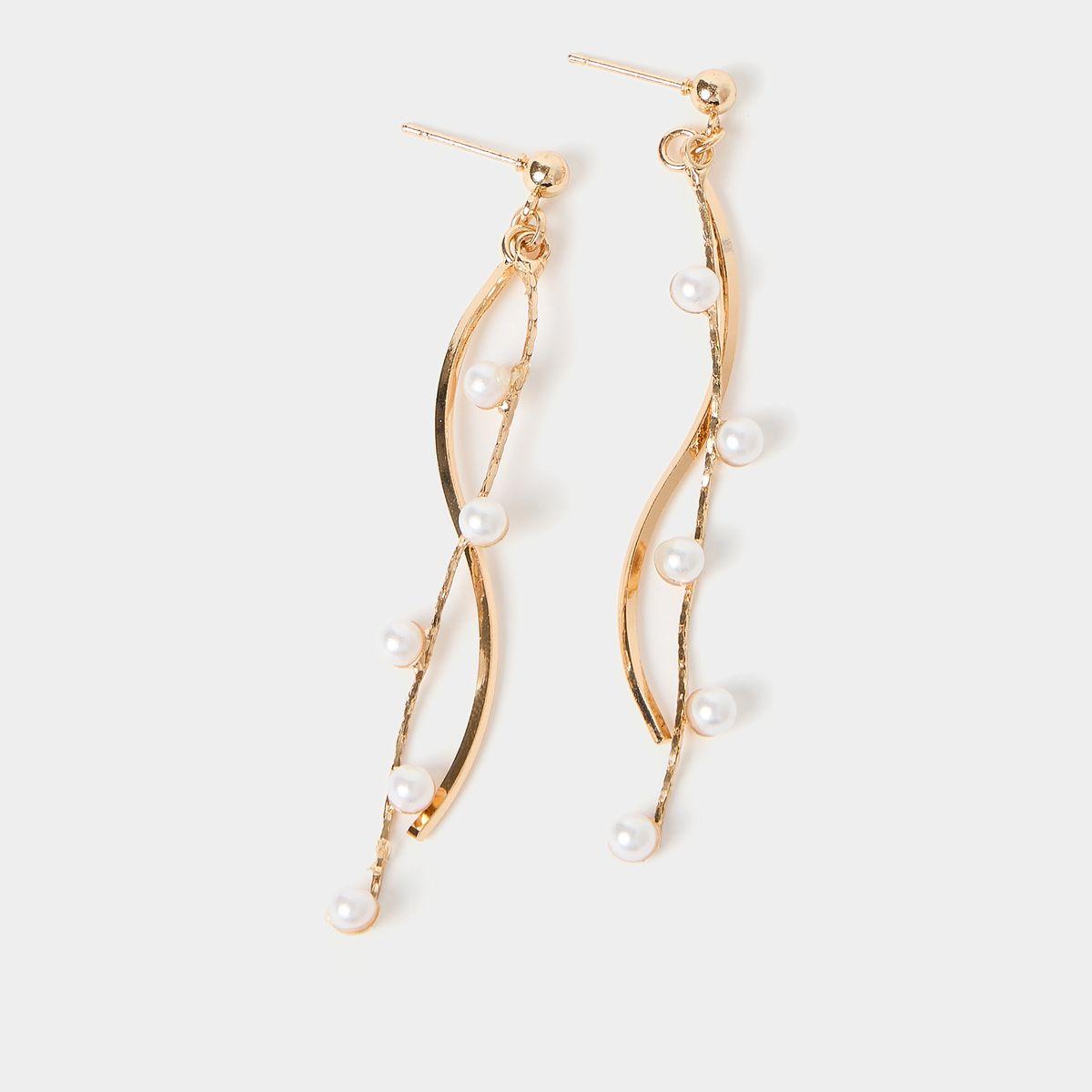 Styli Faux Pearl Drop Earrings-women-watchesandjewellery-jewellery-earrings-image-3