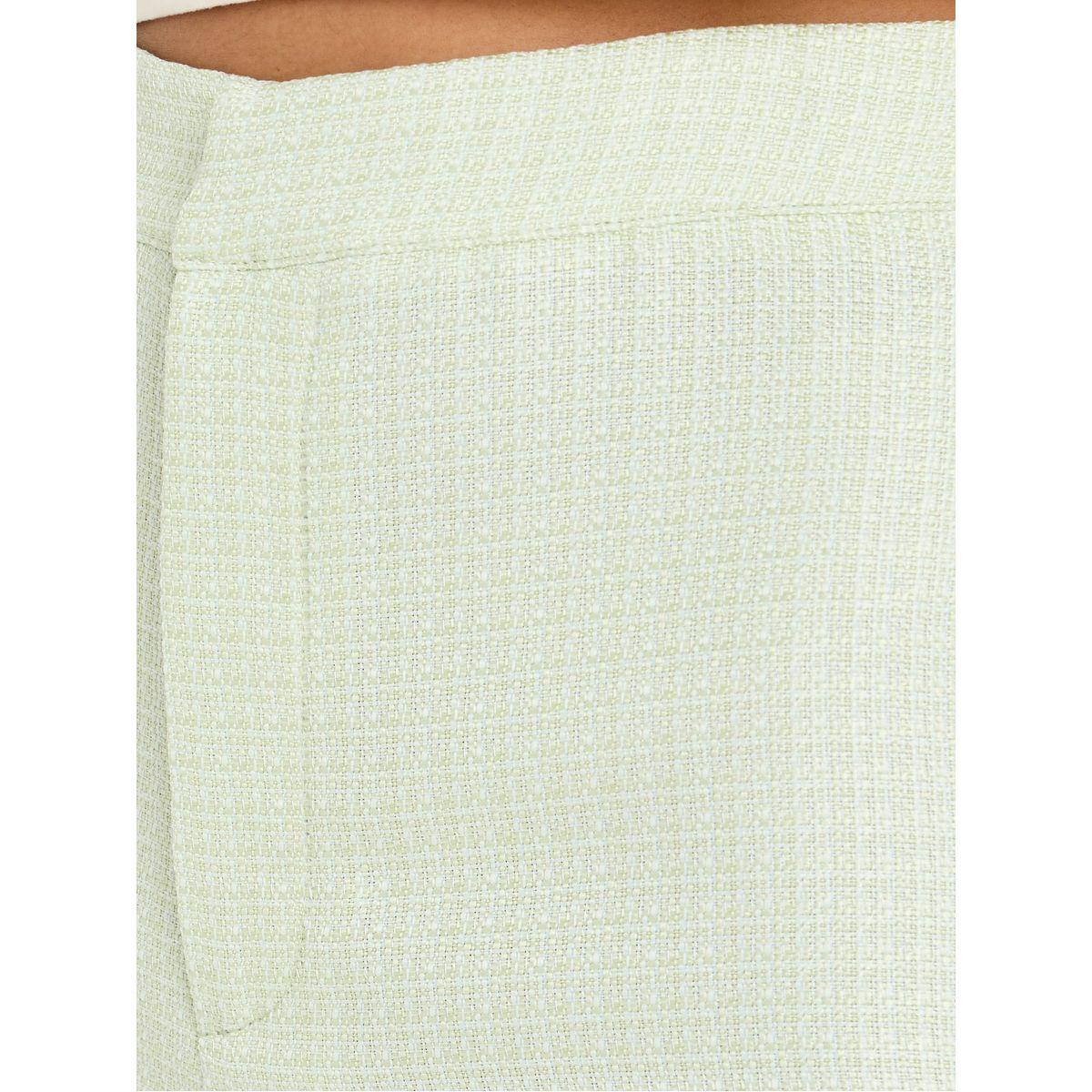 Styli Tweed Look Wide Leg Trouser with Side Slit-women-clothing-bottoms-trousers-image-3